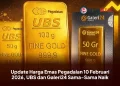 Update Harga Emas Pegadaian 10 Februari 2026, UBS dan Galeri24 Sama-Sama Naik