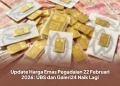 Update Harga Emas Pegadaian 22 Februari 2026: UBS dan Galeri24 Naik Lagi