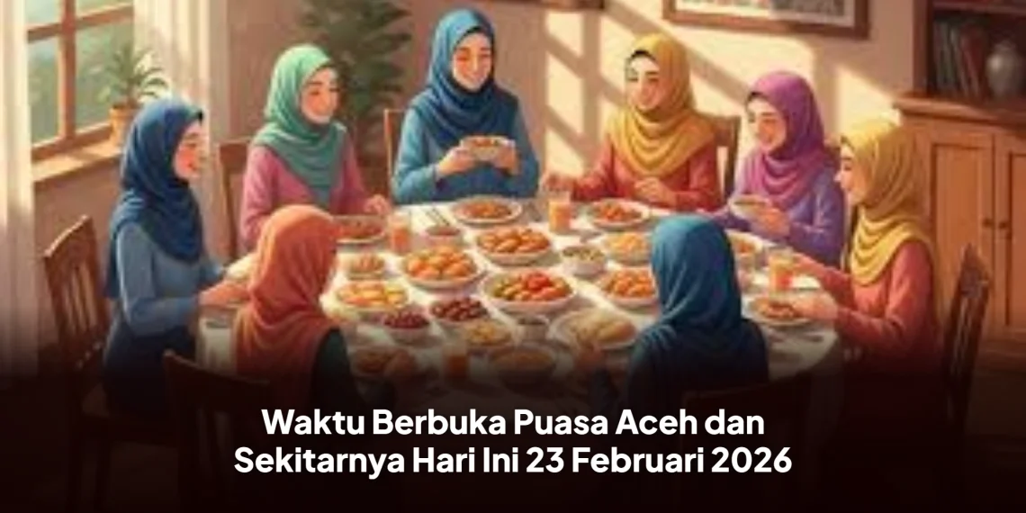 Waktu Berbuka Puasa Aceh dan Sekitarnya Hari Ini 23 Februari 2026