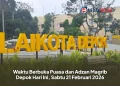 Waktu Berbuka Puasa dan Adzan Magrib Depok Hari Ini, Sabtu 21 Februari 2026