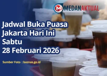 Jadwal Waktu Berbuka Puasa Jakarta Hari Ini Sabtu 28 Februari 2026