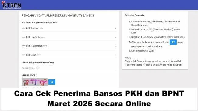 Cara Cek Penerima Bansos PKH dan BPNT Maret 2026 Secara Online