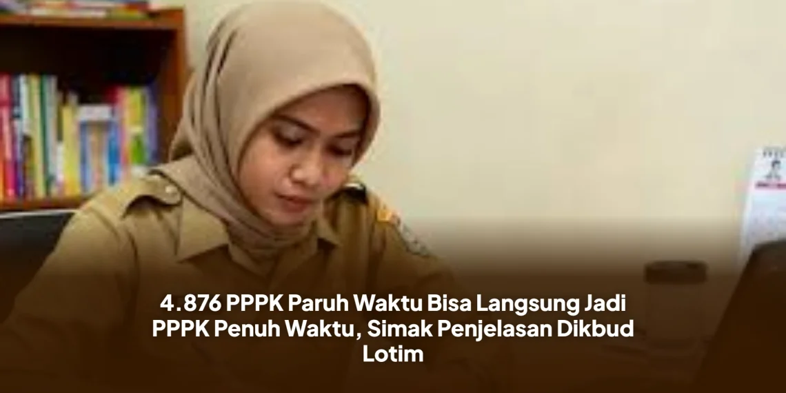 4.876 PPPK Paruh Waktu Bisa Langsung Jadi PPPK Penuh Waktu, Simak Penjelasan Dikbud Lotim