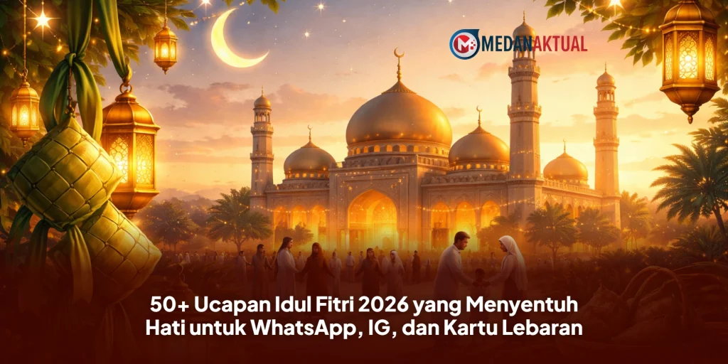 50+ Ucapan Idul Fitri 2026 yang Menyentuh Hati untuk WhatsApp, IG, dan Kartu Lebaran
