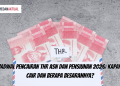 Jadwal Pencairan THR ASN dan Pensiunan 2026: Kapan Cair dan Berapa Besarannya?