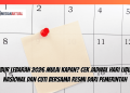 Libur Lebaran 2026 Mulai Kapan? Cek Jadwal Hari Libur Nasional dan Cuti Bersama Resmi dari Pemerintah