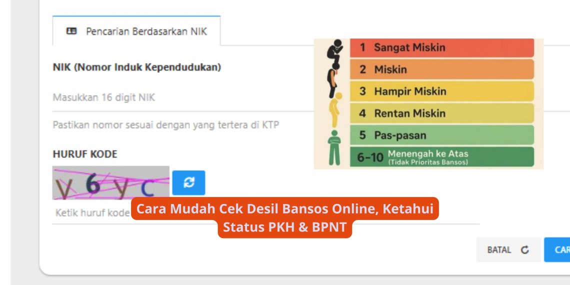 Cara Mudah Cek Desil Bansos Online, Ketahui Status PKH & BPNT