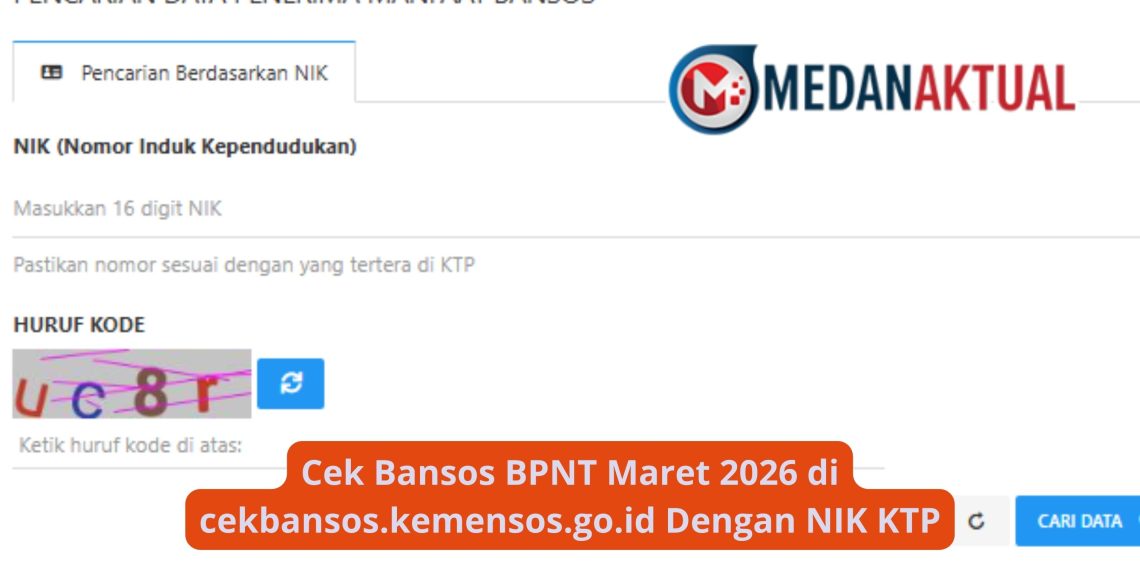 Cek Bansos BPNT Maret 2026 di cekbansos.kemensos.go.id Dengan NIK KTP
