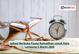 Jadwal Berbuka Puasa Ramadhan untuk Kota Lampung 5 Maret 2026