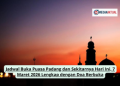 Jadwal Buka Puasa Padang dan Sekitarnya Hari Ini, 7 Maret 2026 Lengkap dengan Doa Berbuka