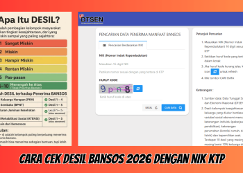 Cara Cek Desil Bansos 2026 dengan NIK KTP