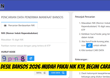 Cek Desil Bansos 2026 Mudah Pakai NIK KTP, Begini Caranya