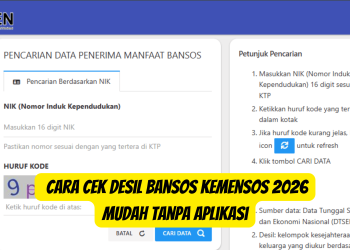 Cara Cek Desil Bansos Kemensos 2026 Mudah Tanpa Aplikasi