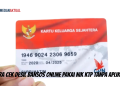 Cara Cek Desil Bansos Online Pakai NIK KTP Tanpa Aplikasi
