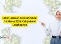 Libur Lebaran Sekolah Mulai 16 Maret 2026, Cek Jadwal Lengkapnya