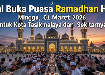 Jadwal Buka Puasa Ramadhan Hari Ini Minggu, 01 Maret 2026 Untuk Kota Tasikmalaya dan Sekitarnya