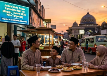 Jadwal Buka Puasa Ramadhan Hari Ini Minggu, 1 Maret 2026 di Kota Tangerang