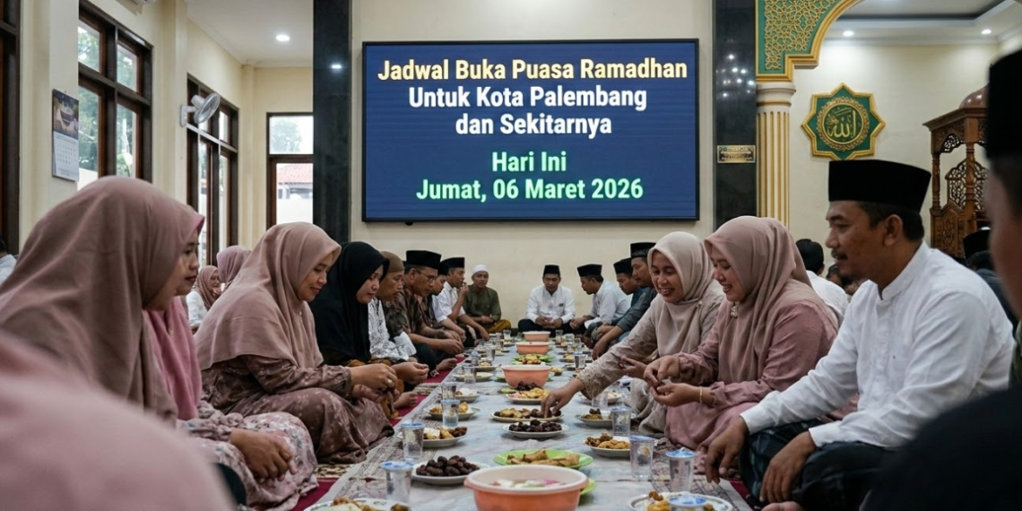 Jadwal Buka Puasa Ramadhan Untuk Kota Palembang dan Sekitarnya Hari Ini Jumat, 06 Maret  2026