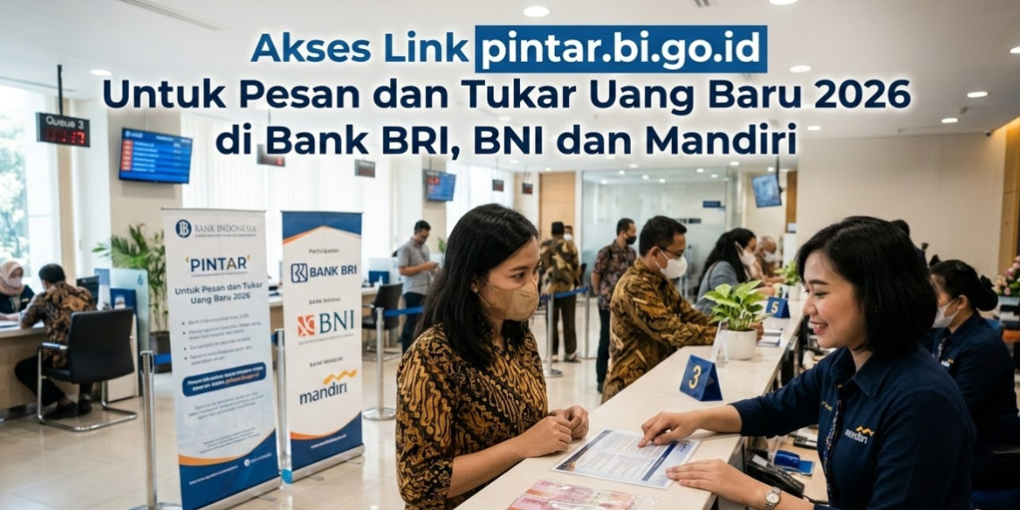 Akses Link pintar.bi.go.id Untuk Pesan dan Tukar Uang Baru 2026 di Bank BRI, BNI dan Mandiri