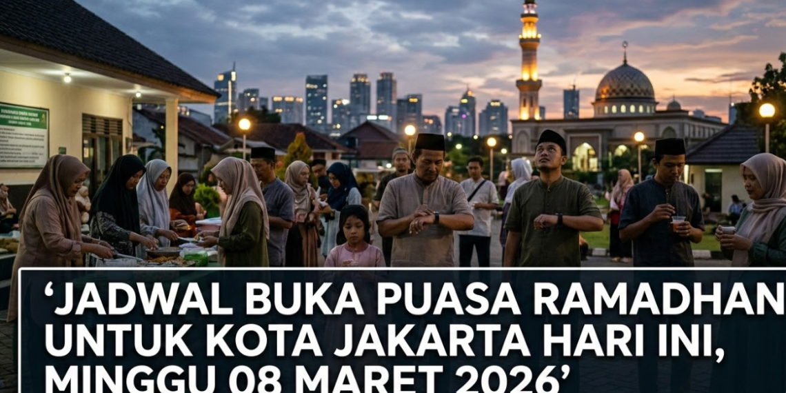Jadwal Buka Puasa Ramadhan untuk Kota Jakarta Hari Ini, Minggu 08 Maret 2026