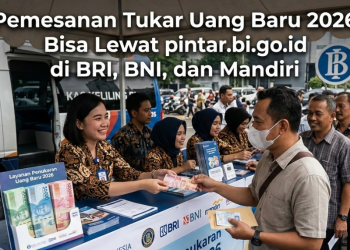 Pemesanan Tukar Uang Baru 2026 Bisa Lewat pintar.bi.go.id di BRI, BNI, dan Mandiri