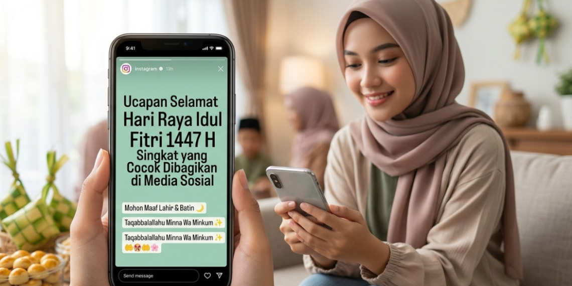Ucapan Selamat Hari Raya Idul Fitri 1447 H Singkat yang Cocok Dibagikan di Media Sosial