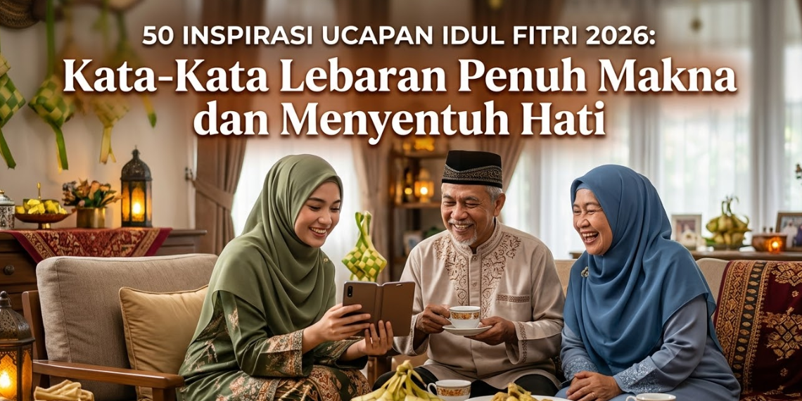50 Ucapan Idul Fitri 2026 Singkat, Penuh Makna dan Menyentuh Hati