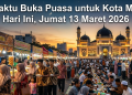 Ini Waktu Buka Puasa untuk Kota Medan Hari Ini, Jumat 13 Maret 2026