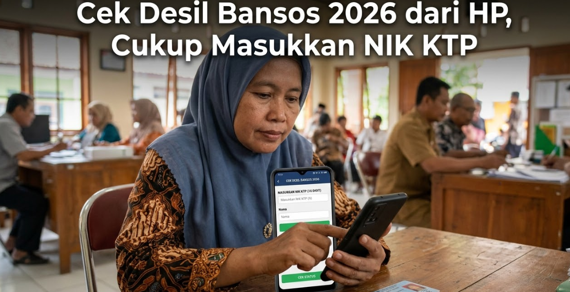 Cek Desil Bansos 2026 dari HP, Cukup Masukkan NIK KTP