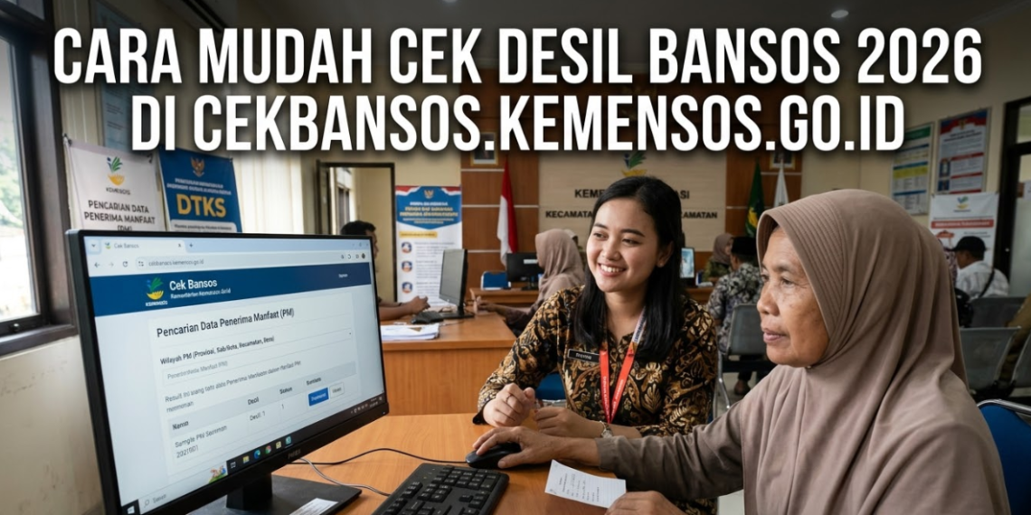 Cara Mudah Cek Desil Bansos 2026 di cekbansos.kemensos.go.id