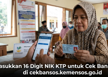 Masukkan 16 Digit NIK KTP untuk Cek Bansos 2026 di cekbansos.kemensos.go.id