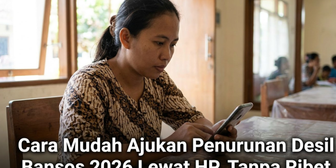 Cara Mudah Ajukan Penurunan Desil Bansos 2026 Lewat HP, Tanpa Ribet