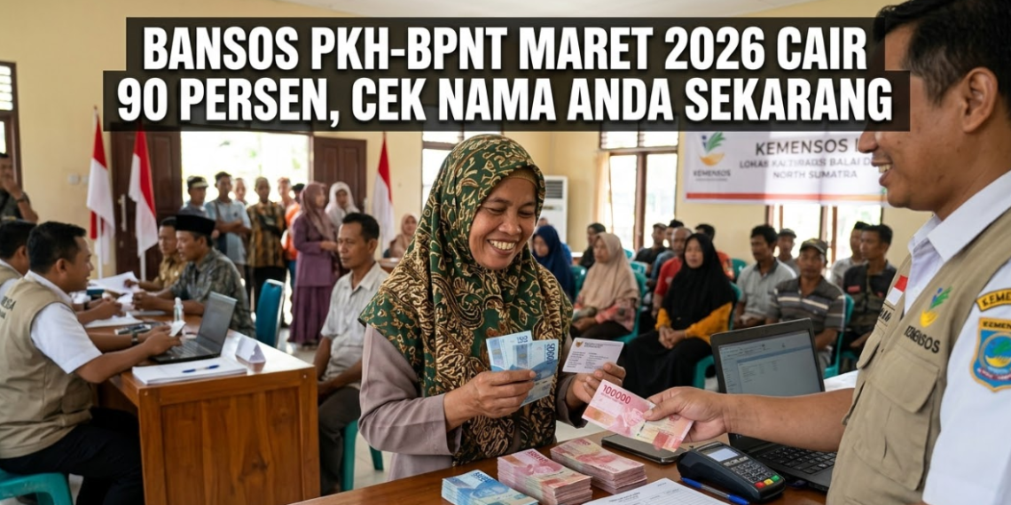 Bansos PKH-BPNT Maret 2026 Cair 90 Persen, Cek Nama Anda Sekarang