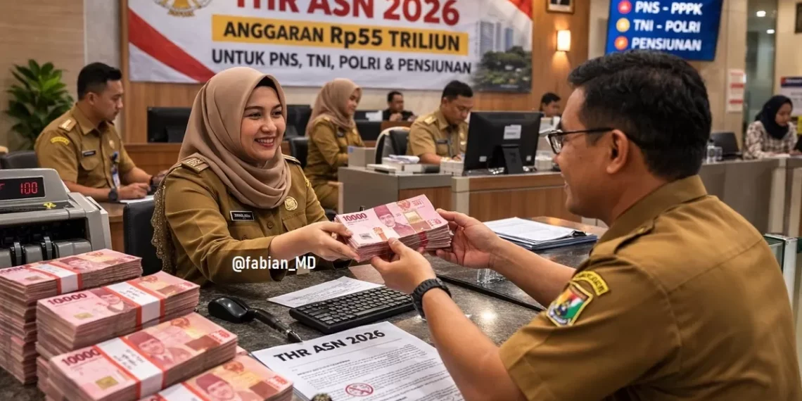 THR PNS, CPNS, PPPK, TNI, Polri, dan Pensiunan 2026 Resmi Cair, Ini Rincian Komponennya