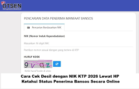 Cara Cek Desil Bansos 2026 Online Pakai NIK KTP, Ketahui Status Penerima PKH dan BPNT