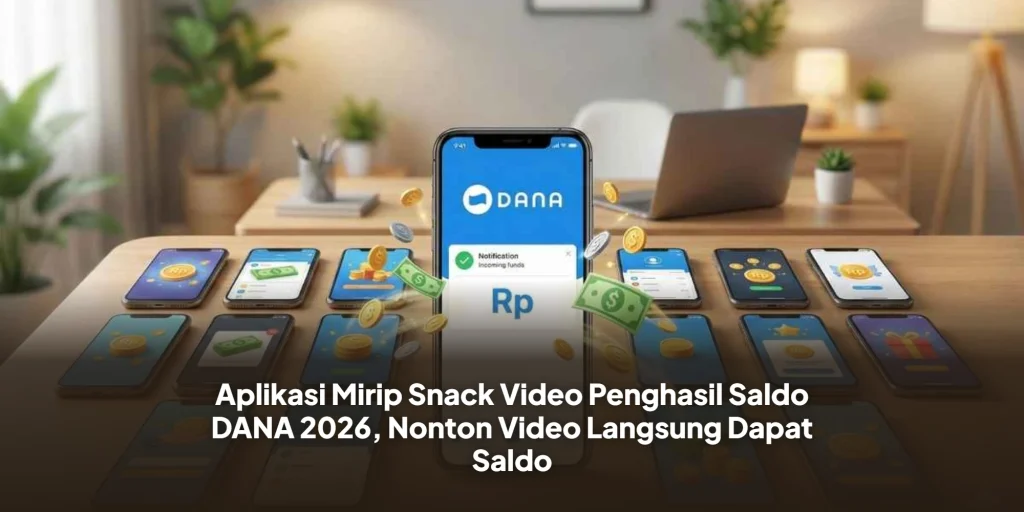 Aplikasi Mirip Snack Video Penghasil Saldo DANA 2026, Nonton Video Langsung Dapat Saldo