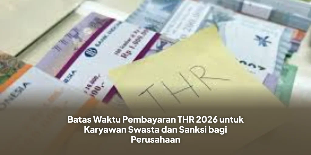 Batas Waktu Pembayaran THR 2026 untuk Karyawan Swasta dan Sanksi bagi Perusahaan