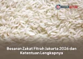 Besaran Zakat Fitrah Jakarta 2026 dan Ketentuan Lengkapnya