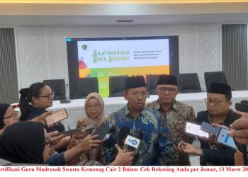 Sertifikasi Guru Madrasah Swasta Kemenag Cair 2 Bulan: Cek Rekening Anda per Jumat, 13 Maret 2026