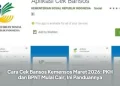 Cara Cek Bansos Kemensos Maret 2026: PKH dan BPNT Mulai Cair, Ini Panduannya