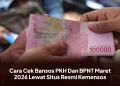 Cara Cek Bansos PKH Dan BPNT Maret 2026 Lewat Situs Resmi Kemensos