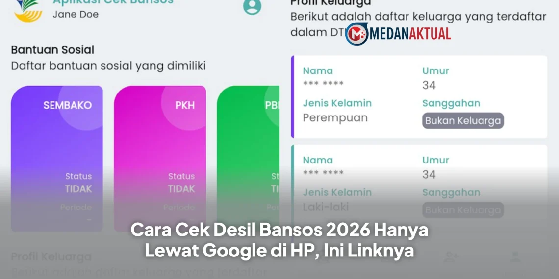 Cara Cek Desil Bansos 2026 Hanya Lewat Google di HP, Ini Linknya