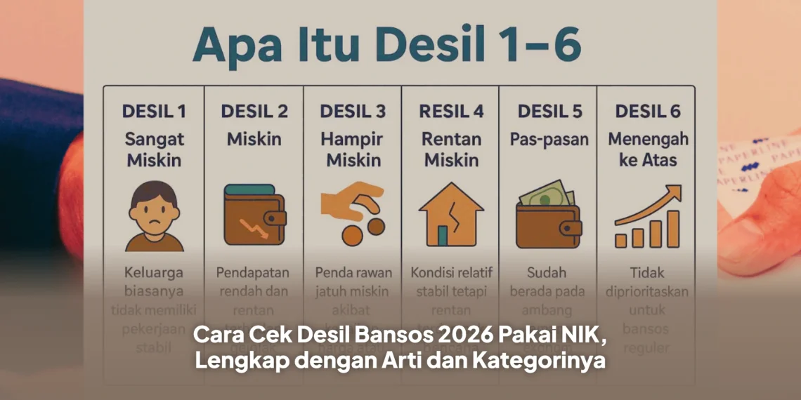 Cara Cek Desil Bansos 2026 Pakai NIK, Lengkap dengan Arti dan Kategorinya