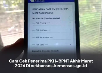 Cara Cek Penerima PKH-BPNT Akhir Maret 2026 Di cekbansos.kemensos.go.id