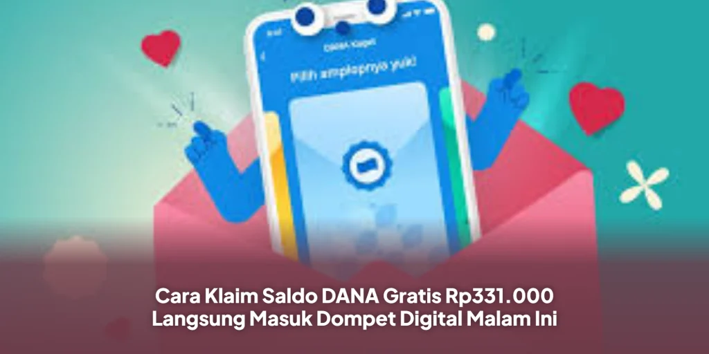 Cara Klaim Saldo DANA Gratis Rp331.000 Langsung Masuk Dompet Digital Malam Ini