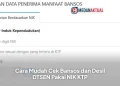 Cara Mudah Cek Bansos dan Desil DTSEN Pakai NIK KTP