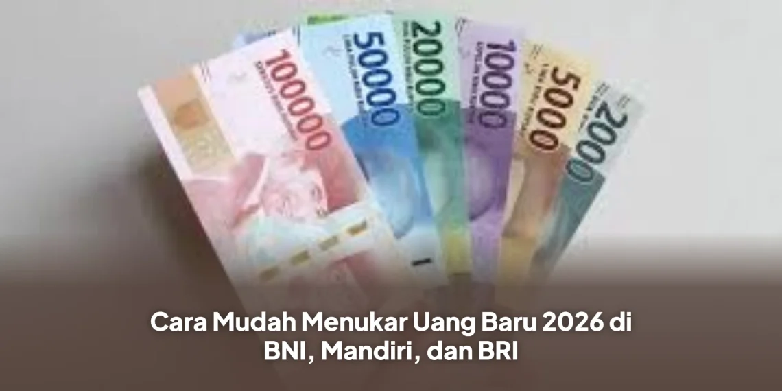 Cara Mudah Menukar Uang Baru 2026 di BNI, Mandiri, dan BRI