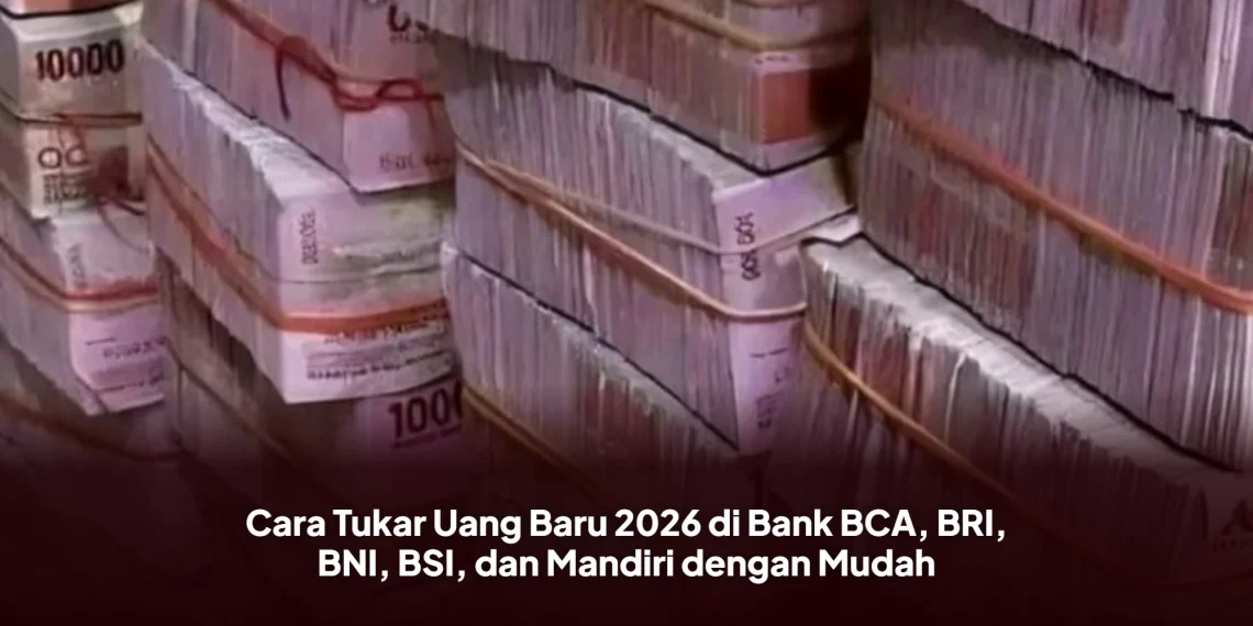 Cara Tukar Uang Baru 2026 di Bank BCA, BRI, BNI, BSI, dan Mandiri dengan Mudah