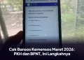 Cek Bansos Kemensos Maret 2026: PKH dan BPNT, Ini Langkahnya