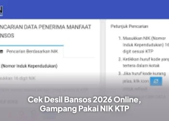 Cek Desil Bansos 2026 Online, Gampang Pakai NIK KTP